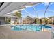 Refreshing pool with screened enclosure and spa at 474 Orlando Blvd, Port Charlotte, FL 33954