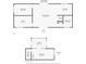 Guest house floor plan with bedroom, gym, kitchen and bathroom at 489 & 497 Campbell St, Port Charlotte, FL 33953