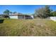 Large backyard with fenced area and screened porch at 4959 Cromey Rd, North Port, FL 34288