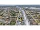 Aerial view showing home's location on canal with neighborhood context at 498 E Tarpon Nw Blvd, Port Charlotte, FL 33952