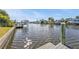 Serene canal view from the dock, ideal for relaxing at 498 E Tarpon Nw Blvd, Port Charlotte, FL 33952