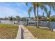 Private dock with steps leading to the water at 498 E Tarpon Nw Blvd, Port Charlotte, FL 33952