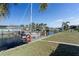 Private dock with seating area, perfect for enjoying water views at 520 Boardman Dr, Punta Gorda, FL 33950