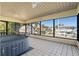 Relaxing screened porch overlooking the canal, complete with a hot tub at 520 Boardman Dr, Punta Gorda, FL 33950