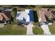 Bird's eye view of the house and surrounding landscape at 7233 N Plum Tree, Punta Gorda, FL 33955