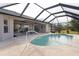 Refreshing pool with screened enclosure and patio at 7543 S Blue Sage, Punta Gorda, FL 33955