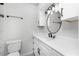 Clean bathroom, featuring white vanity, and updated fixtures at 121 Cambridge Nw Dr, Port Charlotte, FL 33952