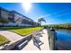 Waterfront backyard with patio and seating area at 1454 Surfbird Ct, Punta Gorda, FL 33950