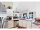 Spacious kitchen featuring granite countertops and stainless steel appliances at 1824 Dawnview St, North Port, FL 34288