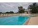 Relaxing community pool with surrounding lounge chairs at 1840 Bobcat Trl, North Port, FL 34288