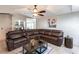 Living room with a large sectional sofa and a coffee table at 22498 Westchester Blvd, Punta Gorda, FL 33980