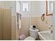 Clean bathroom with shower, toilet, and sink at 312 E Tarpon Nw Blvd, Port Charlotte, FL 33952