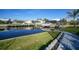 Beautiful canal-front view with private dock and boat at 3307 Dominica Ct, Punta Gorda, FL 33950