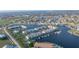 Aerial view of waterfront condos with private boat docks at 3640 Bal Harbor Blvd # 313, Punta Gorda, FL 33950