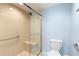 Bathroom with walk-in shower and built-in seat at 3640 Bal Harbor Blvd # 313, Punta Gorda, FL 33950