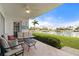 Covered patio overlooking the canal at 3640 Bal Harbor Blvd # 313, Punta Gorda, FL 33950