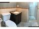 Bathroom with shower, vanity, and toilet at 4127 Gardner Dr, Port Charlotte, FL 33952