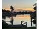 Stunning sunset over the canal, peaceful waterfront view at 4127 Gardner Dr, Port Charlotte, FL 33952