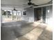 Spacious screened porch with ceiling fans at 4127 Gardner Dr, Port Charlotte, FL 33952