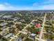 Aerial view showing the property's location in a residential neighborhood at 509 Sunset N Rd, Rotonda West, FL 33947