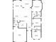 Detailed floor plan of the house showing rooms and dimensions at 509 Sunset N Rd, Rotonda West, FL 33947