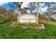 Community entrance sign for Foxwood, showcasing landscaping and a welcoming atmosphere at 604 Foxwood Blvd, Englewood, FL 34223