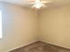 Bedroom with ceiling fan and neutral walls at 6379 Grand Cypress Blvd, North Port, FL 34287