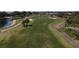 Aerial view of a scenic golf course at 1207 Highland Greens Dr, Venice, FL 34285