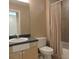 Bathroom featuring a vanity, mirror, toilet, and tub at 1235 Saxony Cir # 5105, Punta Gorda, FL 33983