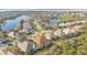 Aerial view of single-Gathering home in a waterfront community at 13298 Scrub Jay Ct, Port Charlotte, FL 33953