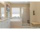 Spa-like bathroom with soaking tub and shower at 13298 Scrub Jay Ct, Port Charlotte, FL 33953