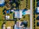 Aerial view showing house, pool, and surrounding area at 159 Date St, Punta Gorda, FL 33980