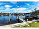 Private boat docks with lift, perfect for enjoying Florida's waterways at 180 Hibiscus Dr # 112, Punta Gorda, FL 33950