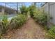 Pathway to the pool, through a backyard garden at 2202 Gold Oak Ln, Sarasota, FL 34232