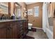 Bathroom with double vanity and bathtub at 2202 Gold Oak Ln, Sarasota, FL 34232