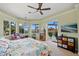 A bedroom that has waterfront views at 2580 Brazilia Ct, Punta Gorda, FL 33950