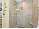 Spacious walk-in shower with glass enclosure at 3189 Tally Ho Rd, North Port, FL 34291