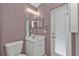 Small bathroom with single vanity and toilet at 3380 Bay Ridge Way, Port Charlotte, FL 33953