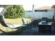 Backyard with patio furniture and shed at 3380 Maple Ter, Port Charlotte, FL 33952