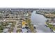 Aerial view showing home location near the water at 407 Dunn Ne Dr, Port Charlotte, FL 33952