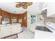 Bright kitchen with ample counter space and white cabinets at 42 Santarem Cir, Punta Gorda, FL 33983