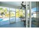 Relaxing screened-in patio overlooking the pool at 42 Santarem Cir, Punta Gorda, FL 33983