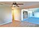 Main bedroom with large closet and sunroom access at 4200 Kilpatrick St, Port Charlotte, FL 33948