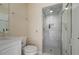 Bathroom with shower and toilet at 4630 Fallon Cir, Port Charlotte, FL 33948