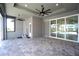 Covered patio with pool access and view of the canal at 490 Sorrento Ct, Punta Gorda, FL 33950