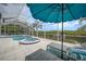 Enjoy this amazing pool and spa with water views at 5028 San Massimo Dr, Punta Gorda, FL 33950