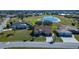 Aerial view of house and neighborhood at 7352 Parkinsonia, Punta Gorda, FL 33955