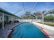 Relaxing screened pool with patio and seating area at 7435 Snow Dr, Englewood, FL 34224