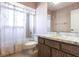 Clean bathroom with shower/tub combo and vanity at 900 Genoa Ct, Punta Gorda, FL 33950