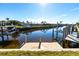 Calm canal with private dock and boat access at 900 Genoa Ct, Punta Gorda, FL 33950